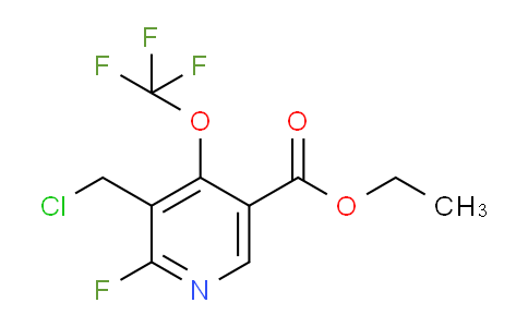 Ethyl 3-(chloromethyl)-2-fluoro-4-(trifluoromethoxy)pyridine-5-carboxylate