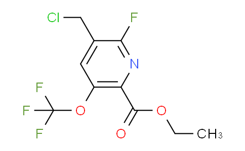 Ethyl 3-(chloromethyl)-2-fluoro-5-(trifluoromethoxy)pyridine-6-carboxylate