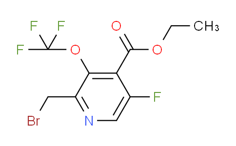 Ethyl 2-(bromomethyl)-5-fluoro-3-(trifluoromethoxy)pyridine-4-carboxylate