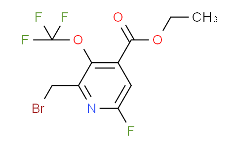 Ethyl 2-(bromomethyl)-6-fluoro-3-(trifluoromethoxy)pyridine-4-carboxylate