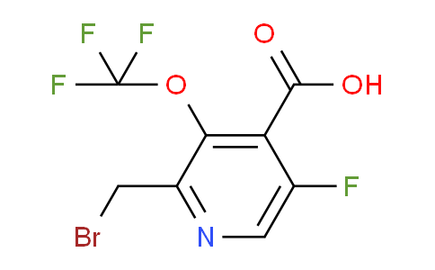 2-(Bromomethyl)-5-fluoro-3-(trifluoromethoxy)pyridine-4-carboxylic acid