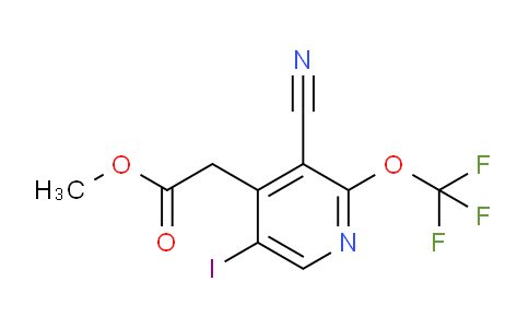 Methyl 3-cyano-5-iodo-2-(trifluoromethoxy)pyridine-4-acetate