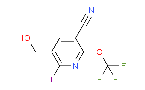 3-Cyano-6-iodo-2-(trifluoromethoxy)pyridine-5-methanol