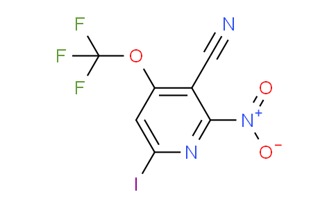 3-Cyano-6-iodo-2-nitro-4-(trifluoromethoxy)pyridine