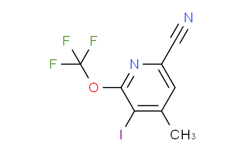 6-Cyano-3-iodo-4-methyl-2-(trifluoromethoxy)pyridine