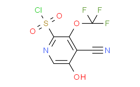 4-Cyano-5-hydroxy-3-(trifluoromethoxy)pyridine-2-sulfonyl chloride
