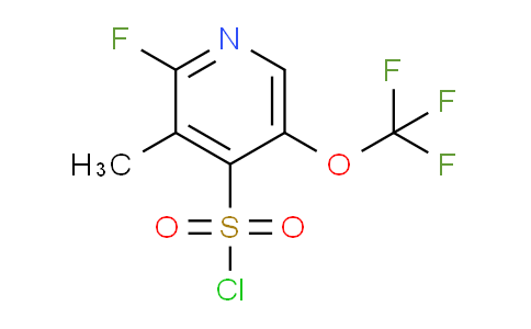 2-Fluoro-3-methyl-5-(trifluoromethoxy)pyridine-4-sulfonyl chloride