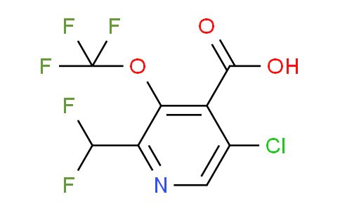 5-Chloro-2-(difluoromethyl)-3-(trifluoromethoxy)pyridine-4-carboxylic acid