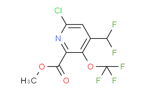 Methyl 6-chloro-4-(difluoromethyl)-3-(trifluoromethoxy)pyridine-2-carboxylate