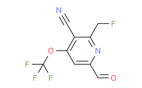 3-Cyano-2-(fluoromethyl)-4-(trifluoromethoxy)pyridine-6-carboxaldehyde