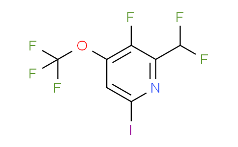 2-(Difluoromethyl)-3-fluoro-6-iodo-4-(trifluoromethoxy)pyridine