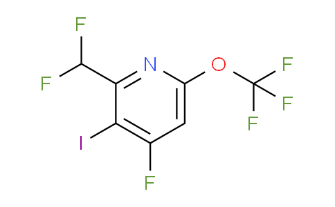2-(Difluoromethyl)-4-fluoro-3-iodo-6-(trifluoromethoxy)pyridine