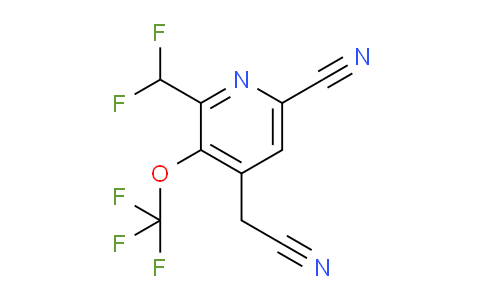 AM227498 | 1804314-87-1 | 6-Cyano-2-(difluoromethyl)-3-(trifluoromethoxy)pyridine-4-acetonitrile