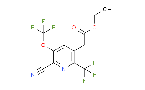 AM227505 | 1806189-42-3 | Ethyl 2-cyano-3-(trifluoromethoxy)-6-(trifluoromethyl)pyridine-5-acetate