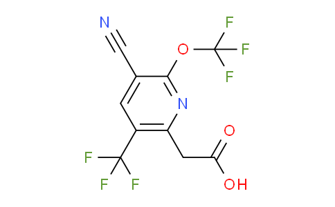 AM227515 | 1804298-67-6 | 3-Cyano-2-(trifluoromethoxy)-5-(trifluoromethyl)pyridine-6-acetic acid