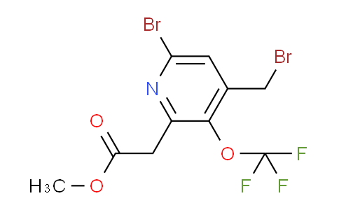 Methyl 6-bromo-4-(bromomethyl)-3-(trifluoromethoxy)pyridine-2-acetate