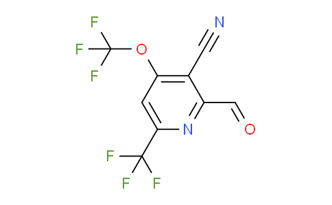 3-Cyano-4-(trifluoromethoxy)-6-(trifluoromethyl)pyridine-2-carboxaldehyde