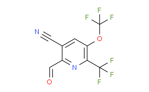 3-Cyano-5-(trifluoromethoxy)-6-(trifluoromethyl)pyridine-2-carboxaldehyde
