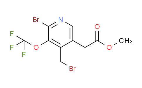 Methyl 2-bromo-4-(bromomethyl)-3-(trifluoromethoxy)pyridine-5-acetate