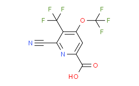 2-Cyano-4-(trifluoromethoxy)-3-(trifluoromethyl)pyridine-6-carboxylic acid