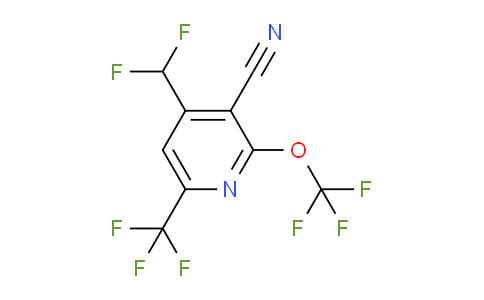 AM227538 | 1804310-47-1 | 3-Cyano-4-(difluoromethyl)-2-(trifluoromethoxy)-6-(trifluoromethyl)pyridine