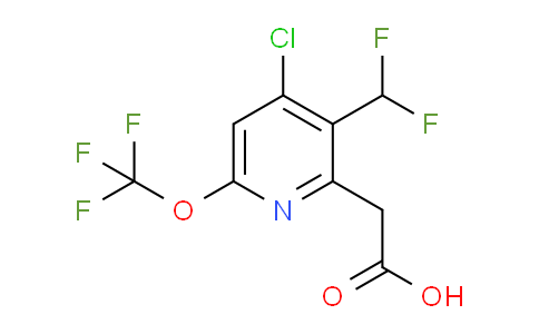 AM227546 | 1803700-84-6 | 4-Chloro-3-(difluoromethyl)-6-(trifluoromethoxy)pyridine-2-acetic acid