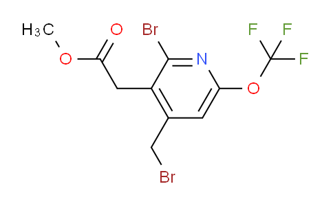 Methyl 2-bromo-4-(bromomethyl)-6-(trifluoromethoxy)pyridine-3-acetate