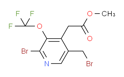 Methyl 2-bromo-5-(bromomethyl)-3-(trifluoromethoxy)pyridine-4-acetate