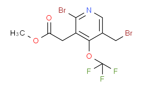 Methyl 2-bromo-5-(bromomethyl)-4-(trifluoromethoxy)pyridine-3-acetate