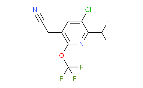 AM227586 | 1806155-68-9 | 3-Chloro-2-(difluoromethyl)-6-(trifluoromethoxy)pyridine-5-acetonitrile