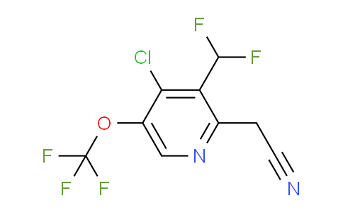 AM227588 | 1805941-27-8 | 4-Chloro-3-(difluoromethyl)-5-(trifluoromethoxy)pyridine-2-acetonitrile