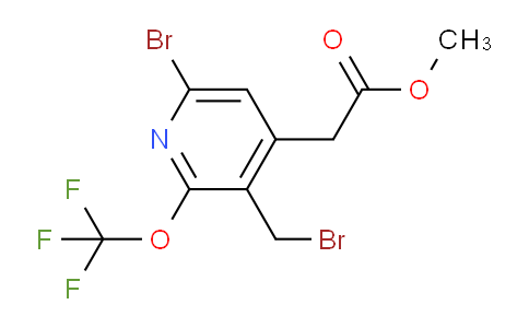 Methyl 6-bromo-3-(bromomethyl)-2-(trifluoromethoxy)pyridine-4-acetate