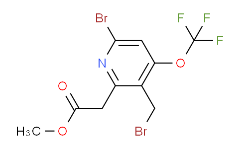 Methyl 6-bromo-3-(bromomethyl)-4-(trifluoromethoxy)pyridine-2-acetate