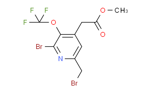Methyl 2-bromo-6-(bromomethyl)-3-(trifluoromethoxy)pyridine-4-acetate
