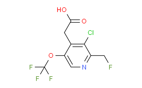 AM227627 | 1803964-26-2 | 3-Chloro-2-(fluoromethyl)-5-(trifluoromethoxy)pyridine-4-acetic acid