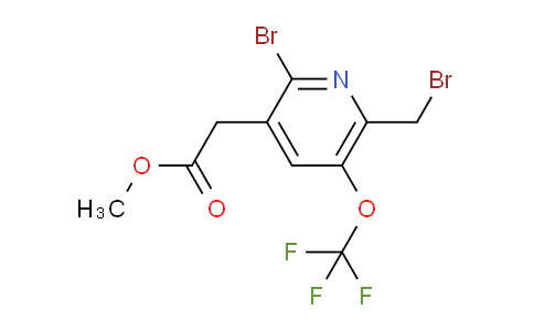 Methyl 2-bromo-6-(bromomethyl)-5-(trifluoromethoxy)pyridine-3-acetate