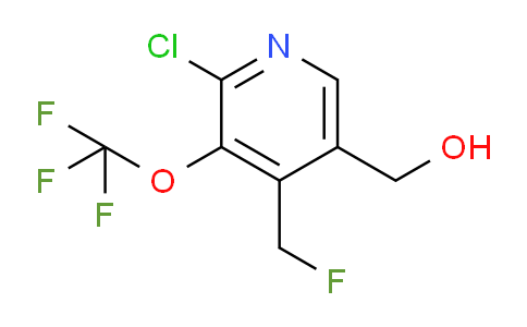 2-Chloro-4-(fluoromethyl)-3-(trifluoromethoxy)pyridine-5-methanol
