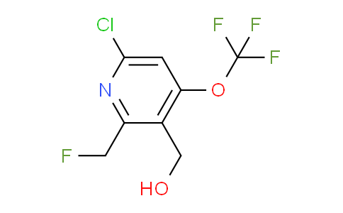 6-Chloro-2-(fluoromethyl)-4-(trifluoromethoxy)pyridine-3-methanol