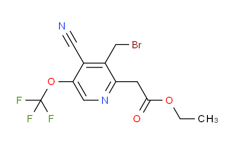 AM227659 | 1804736-85-3 | Ethyl 3-(bromomethyl)-4-cyano-5-(trifluoromethoxy)pyridine-2-acetate