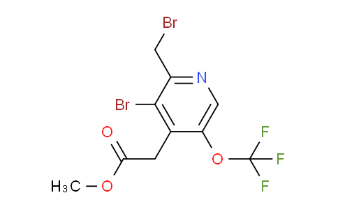 Methyl 3-bromo-2-(bromomethyl)-5-(trifluoromethoxy)pyridine-4-acetate