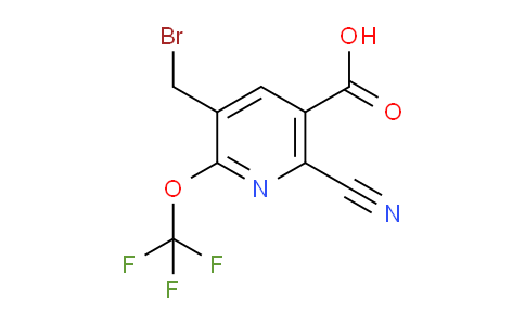 3-(Bromomethyl)-6-cyano-2-(trifluoromethoxy)pyridine-5-carboxylic acid