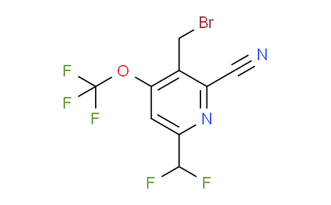 3-(Bromomethyl)-2-cyano-6-(difluoromethyl)-4-(trifluoromethoxy)pyridine