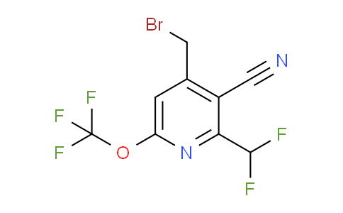 4-(Bromomethyl)-3-cyano-2-(difluoromethyl)-6-(trifluoromethoxy)pyridine