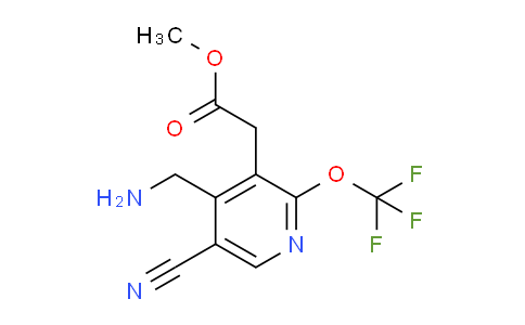 Methyl 4-(aminomethyl)-5-cyano-2-(trifluoromethoxy)pyridine-3-acetate