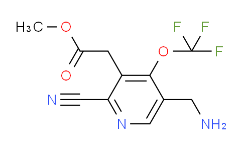 Methyl 5-(aminomethyl)-2-cyano-4-(trifluoromethoxy)pyridine-3-acetate