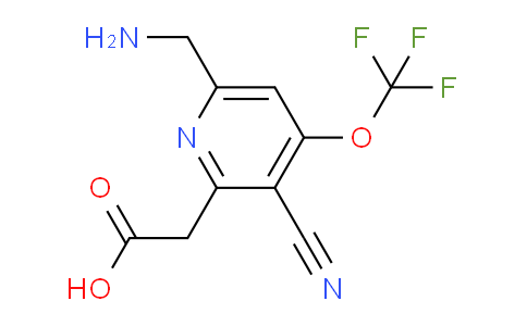 6-(Aminomethyl)-3-cyano-4-(trifluoromethoxy)pyridine-2-acetic acid