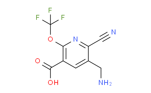 3-(Aminomethyl)-2-cyano-6-(trifluoromethoxy)pyridine-5-carboxylic acid