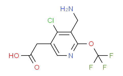 3-(Aminomethyl)-4-chloro-2-(trifluoromethoxy)pyridine-5-acetic acid