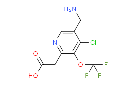 5-(Aminomethyl)-4-chloro-3-(trifluoromethoxy)pyridine-2-acetic acid