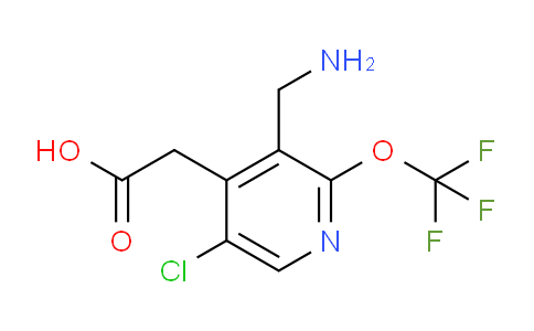 3-(Aminomethyl)-5-chloro-2-(trifluoromethoxy)pyridine-4-acetic acid